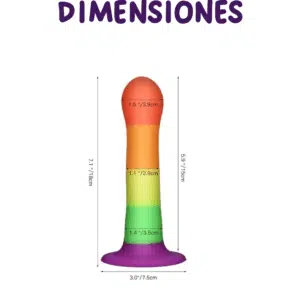 Dildo Rainbow Dimensiones