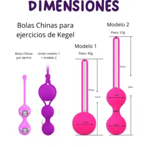 Set Bolas Chinas Dimensiones