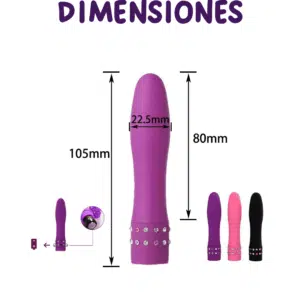 Vibrador Diamante Dimensiones
