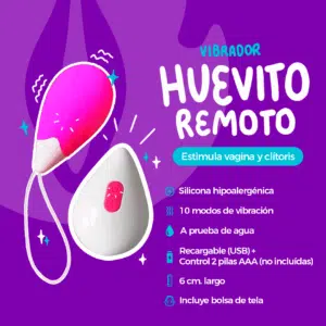 Vibrador Huevito Remoto