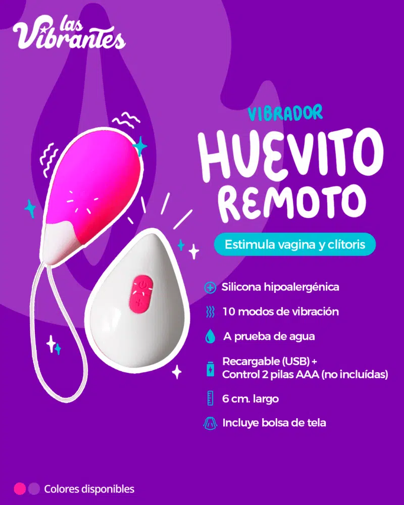 Vibrador Huevito Remoto
